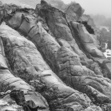 "Badlands I," Eroding Uplifted Layers of Sandstone, Del Mar Point